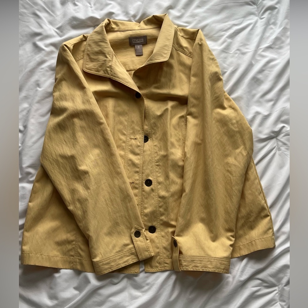 Chico's Lightweight Button Up Jacket